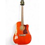 Used Guild dce3 Orange Acoustic Electric Guitar Orange