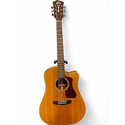 Used Guild e140ce Natural Acoustic Guitar