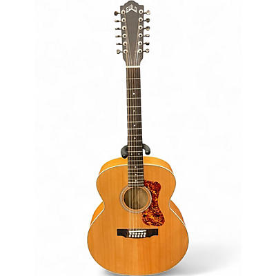 Used Guild f-2512E Natural 12 String Acoustic Electric Guitar