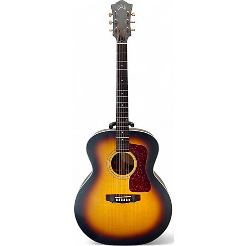 Used Guild f-40 Antique Burst Acoustic Electric Guitar Antique Burst