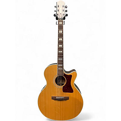Used Guild f47ce Natural Acoustic Electric Guitar