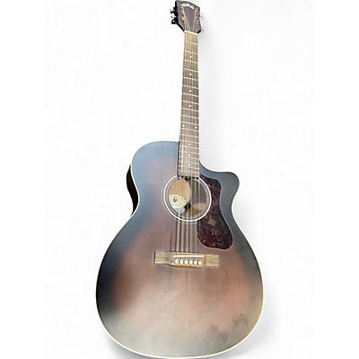 Used Guild om240ce Mahogany Acoustic Electric Guitar