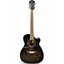Used Guild om260-ce Trans Black Acoustic Guitar Trans Black