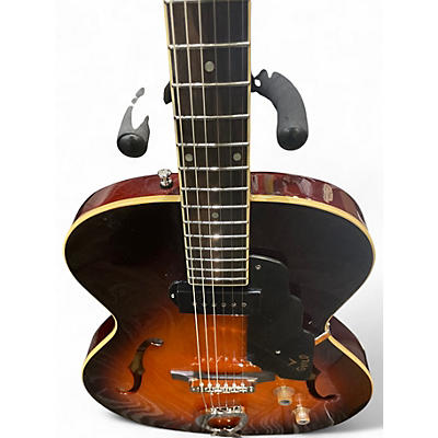 Used Guild p50 2 Color Sunburst Hollow Body Electric Guitar