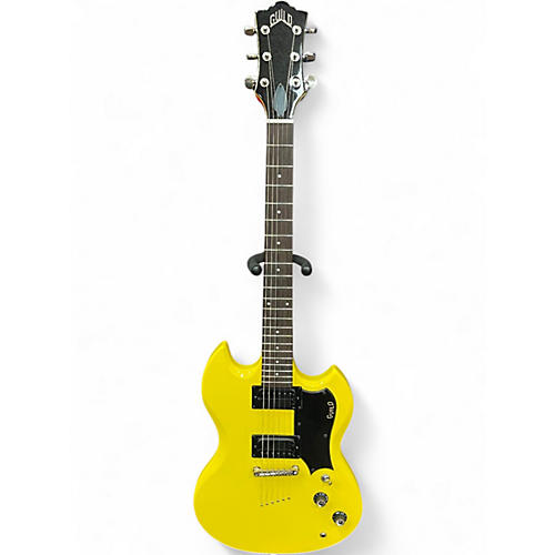 Used Guild polara Graffiti Yellow Solid Body Electric Guitar Graffiti Yellow