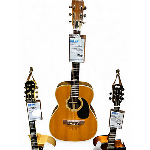 Used Guyatone FL407 Natural Acoustic Guitar Natural