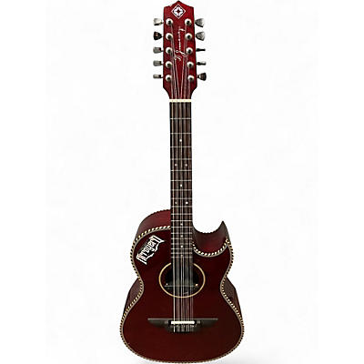 Used H. Jimenez LBQ4E Candy Apple Red Latin Stringed Instrument