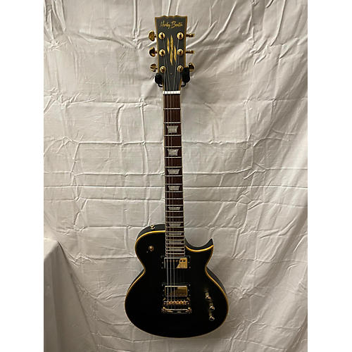 Used HARLEY BENTON SC CUSTOM Black And Gold Solid Body Electric Guitar Black and Gold