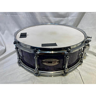 Used HEINZMAN 14X5.5 SNARE Drum PURPLE PEARL