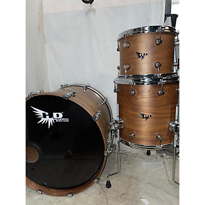 Used HENDRIX 3 piece PERFECT PLY SERIES Walnut Drum Kit