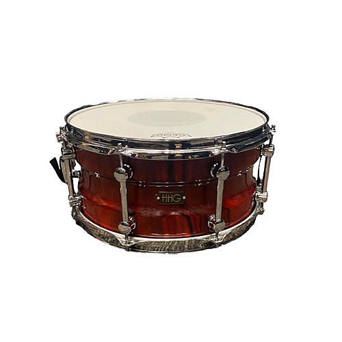 Used HHG 6.5X14 Ash Stave Drum Trans Red Trans Red 15