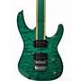 Used Hadean EG628 Emerald Green Solid Body Electric Guitar Emerald Green