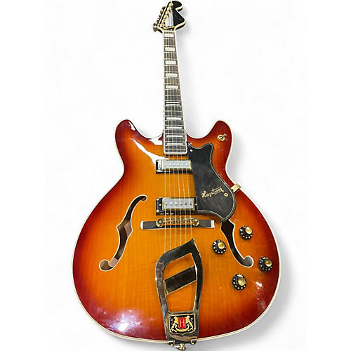 Used Hagstrom '67 VIKING II Vintage Sunburst Hollow Body Electric Guitar Vintage Sunburst