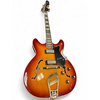 Used Hagstrom '67 Viking II 2 Tone Sunburst Hollow Body Electric Guitar