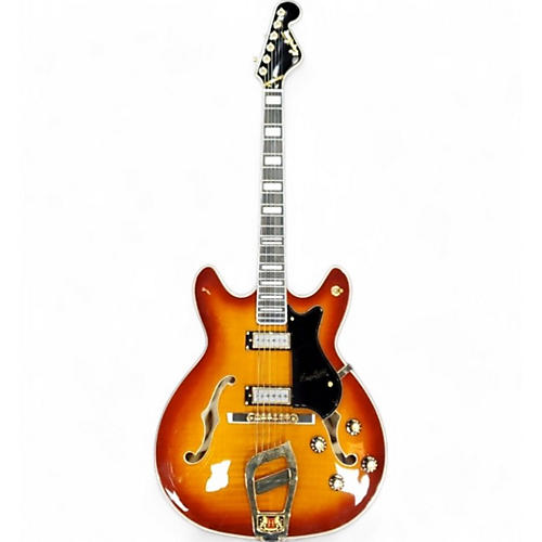 Used Hagstrom '67 Viking II Limited-Edition Vintage Sunburst Hollow Body Electric Guitar Vintage Sunburst