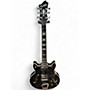 Used Hagstrom ALVAR BLACK Hollow Body Electric Guitar BLACK