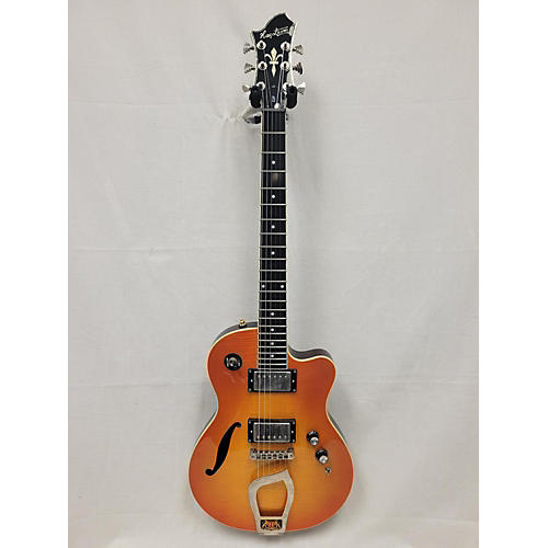 Hagstrom Used Hagstrom D2F Orange Burst Hollow Body Electric Guitar Orange burst