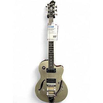Used Hagstrom D2F SILVER SPARKLE Hollow Body Electric Guitar