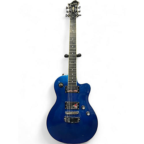Used Hagstrom D2H Blue Solid Body Electric Guitar Blue