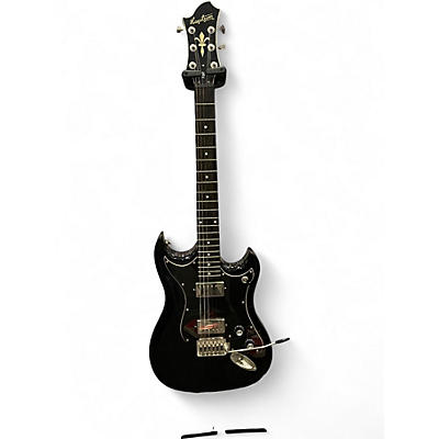 Used Hagstrom F20T Black Solid Body Electric Guitar
