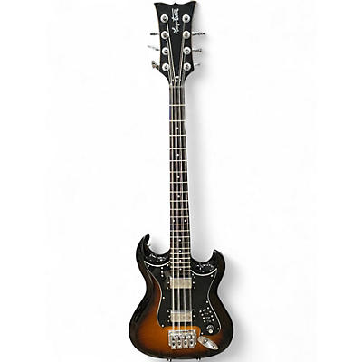Used Hagstrom H8 II 2 Color Sunburst Electric Bass Guitar