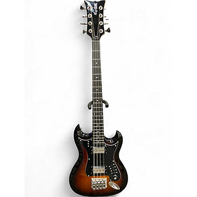 Used Hagstrom H8 II 2 Tone Sunburst Electric Bass Guitar