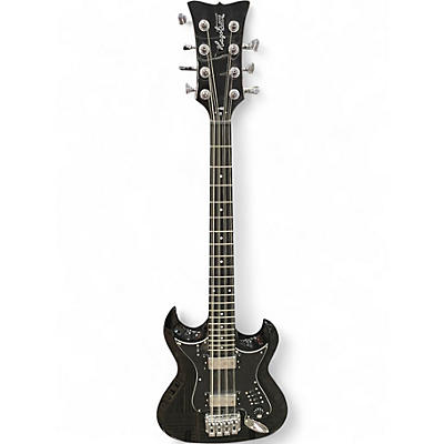Used Hagstrom H8 II Black Electric Bass Guitar
