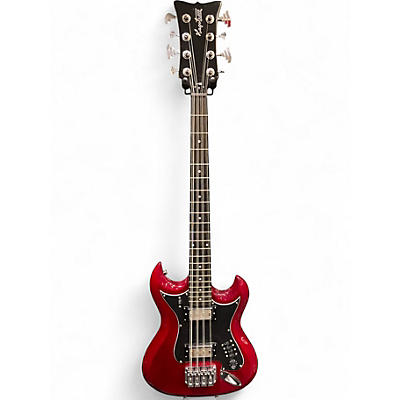 Used Hagstrom H8II Retroscope Cherry Electric Bass Guitar