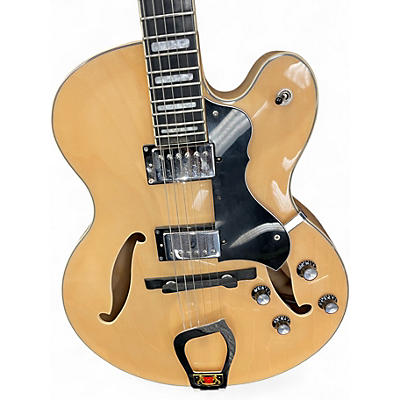 Used Hagstrom HJ500 Natural Hollow Body Electric Guitar