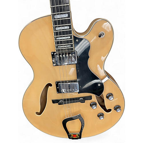 Used Hagstrom HJ500 Natural Hollow Body Electric Guitar Natural