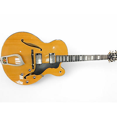 Used Hagstrom HJ600 Natural Hollow Body Electric Guitar