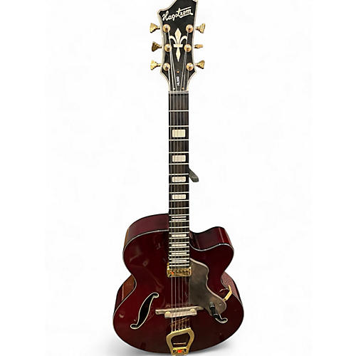 Used Hagstrom HL550 Maroon Hollow Body Electric Guitar Maroon