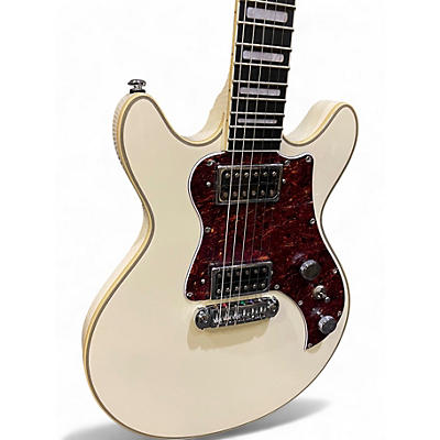 Used Hagstrom MEGIN Antique White Solid Body Electric Guitar