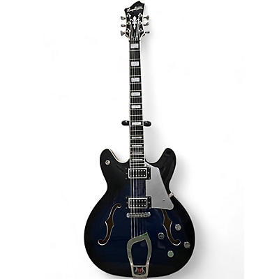 Hagstrom Used Hagstrom SUPER VIKING Blue Hollow Body Electric Guitar