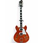 Used Hagstrom SUPER VIKING Orange Hollow Body Electric Guitar Orange