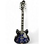 Used Hagstrom SUPER VIKING Trans Blue Hollow Body Electric Guitar Trans Blue