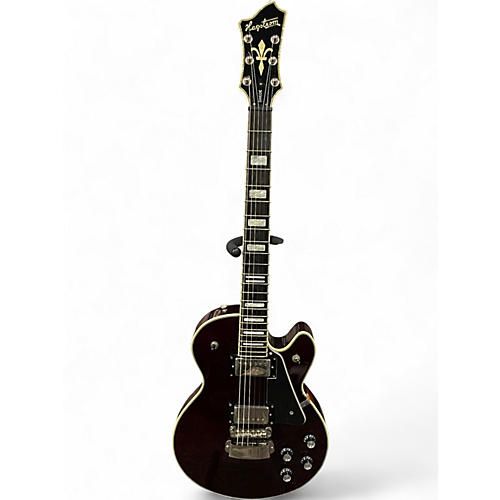 Used Hagstrom Standard Swede Wine Red Solid Body Electric Guitar Wine Red