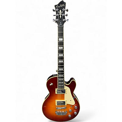 Used Hagstrom Super Swede Amber Sunburst Solid Body Electric Guitar