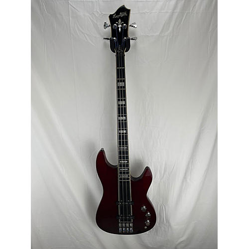 Hagstrom Used Hagstrom Super Swede Bass Trans Red Electric Bass Guitar Trans Red