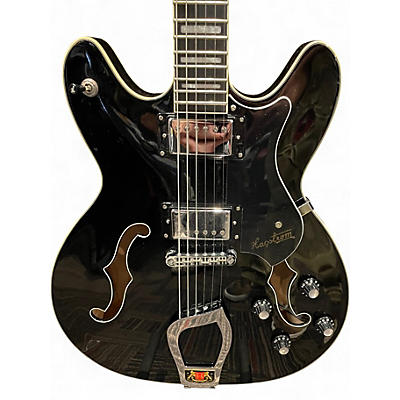 Used Hagstrom VIKING Black Hollow Body Electric Guitar