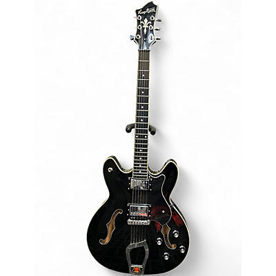Used Hagstrom VIKING Black Hollow Body Electric Guitar