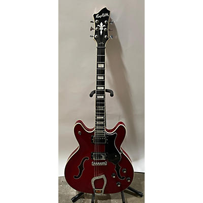 Used Hagstrom VIKING Cherry Hollow Body Electric Guitar