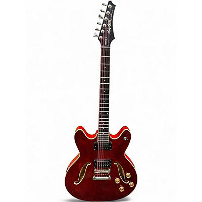 Used Hagstrom VIKING II Trans Red Hollow Body Electric Guitar