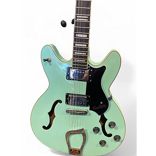Used Hagstrom VIKING LIMITED EDITION AGED SKY BLUE Hollow Body Electric Guitar AGED SKY BLUE