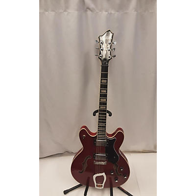 Used Hagstrom VIKING Red Hollow Body Electric Guitar