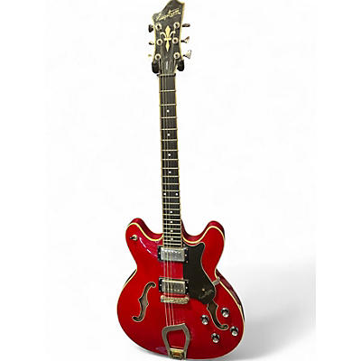 Used Hagstrom VIKING Red Hollow Body Electric Guitar