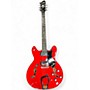 Used Hagstrom VIKING Trans Red Hollow Body Electric Guitar Trans Red