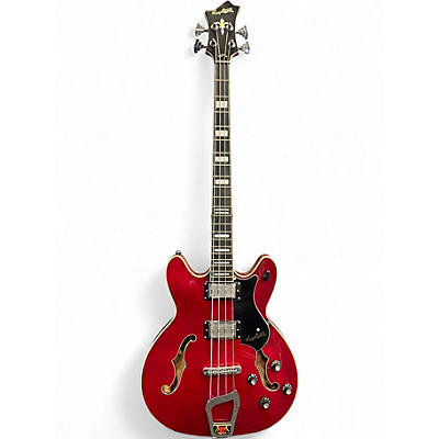 Used Hagstrom Viking Bass Cherry Electric Bass Guitar