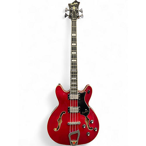 Used Hagstrom Viking Bass Cherry Electric Bass Guitar Cherry