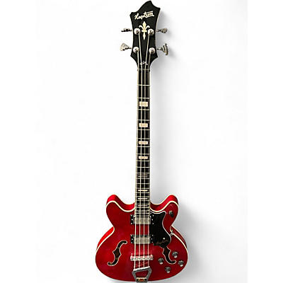 Used Hagstrom Viking Bass Cherry Electric Bass Guitar